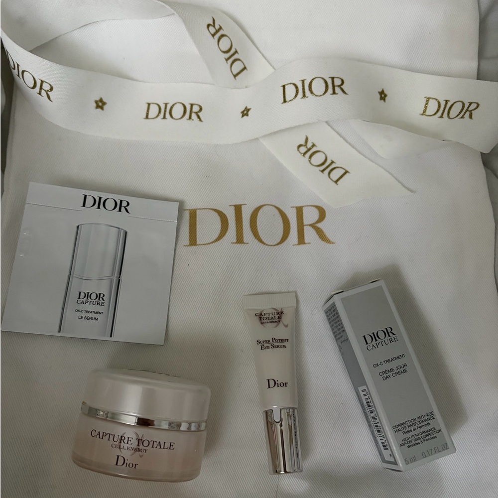 Dior Capture Totale Skincare Collection - White and Gold